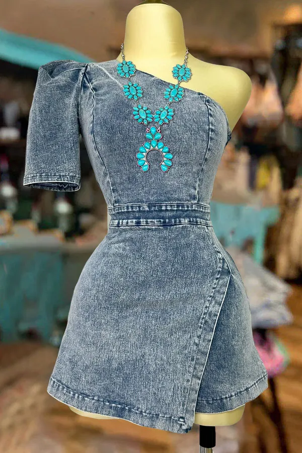 Western Puff Sleeve Rompers-0520