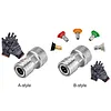 Garden Hose to Mini Power Washer Adapter Stainless Steel Leak-Proof Adapter 3/4 GHT to 1/4 Quick Connector for Car Wash & Outdoor Cleaning