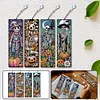 4Pcs Diamond Painting Halloween Pumpkin Skull Bookmark for Reading Enthusiasts