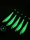 Luminous Wood Shrimp Fishing Lure Steel Wire Squid Jig Shrimp Bait for Saltwater