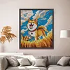 【SALE】Happy Shiba Inu Dog-14CT Stamped Cross Stitch 40*43cm/15.75*16.93in