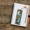 (US Local)3Pcs Special Shape Birds Diamond Painting Art Bookmark with Pendant for Books