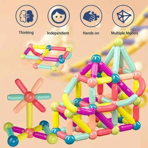 Last Day Special Sale 49% OFF --- Magnetic Balls and Rods Set Educational Magnet Building Blocks