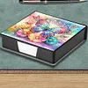 Butterfly Leather Diamond Art Note Box with 160 Sheets of Paper for Beginners