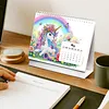 Diamond Painting Unicorn 2027 Paper Calendar Monthly Flip Tabletop Calendar Kit