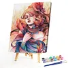 Watercolor Beauty-Paint by Numbers Acrylic Painting 40*50cm(Watercolor)
