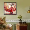 (US Local)Paint By Numbers Kit On Canvas DIY Oil Art Girl Picture Home Wall Decor40x40cm