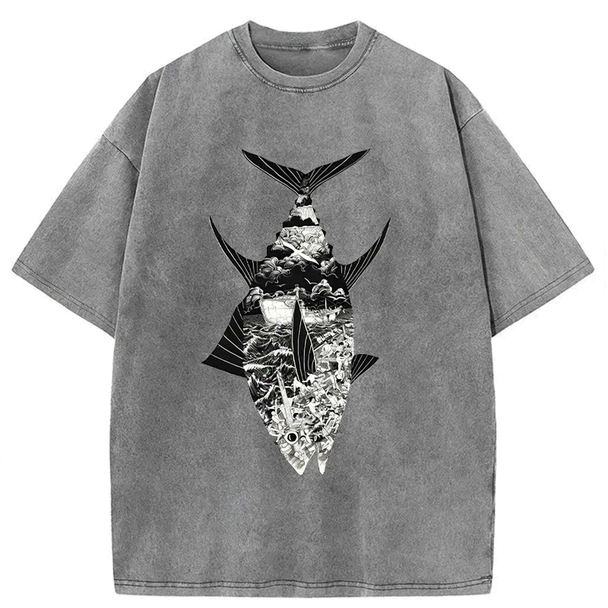 Tuna Art Washed T-shirt elevenforest
