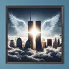 Diamond Painting -DIY Round Drill Angel Twin Towers(40*40CM)