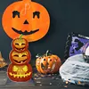 >SALE<2D Flat Wooden Halloween Pumpkin DIY Diamond Painting Desktop Decorations Decor