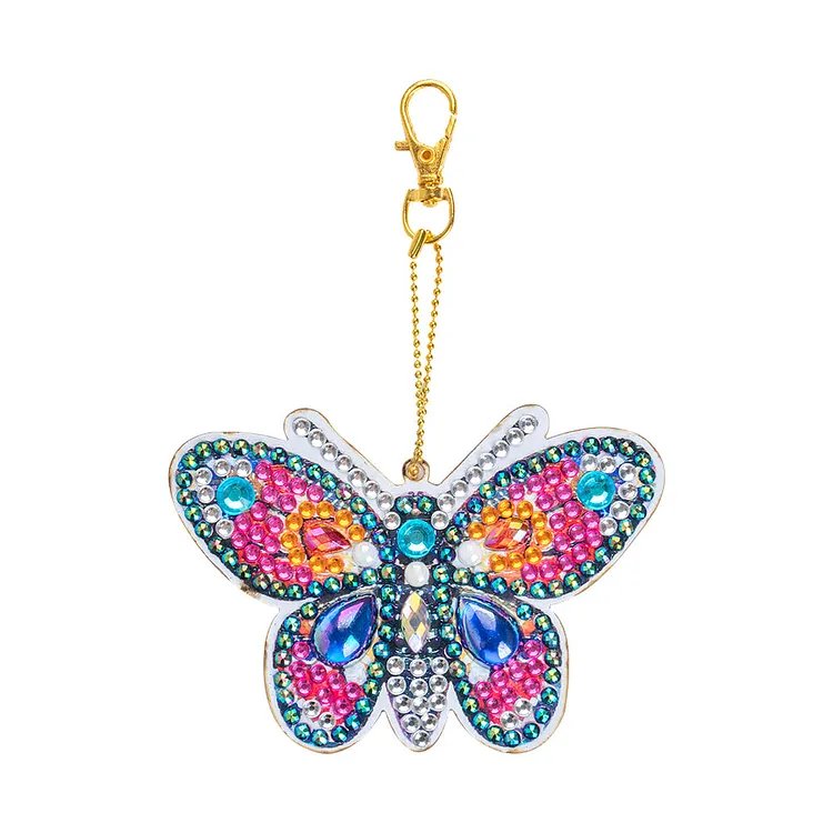 【Key-chain】Animal 5D Diamond Painting Keychain Slap Luminous DIY Bag Decoration Gifts gbfke