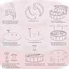 DIY Wooden Diamond Art Painting Storage Box Kit with Rotate Lid Diamond Art Painting Holder Box for Adults Beginners Home Office Decor