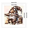 (Multi-Style) Coffee Gnome-11CT Stamped Cross Stitch 40*40cm/15.75*15.75in