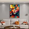 Woman Covering Face With Flowers - 11CT Stamped Cross Stitch 40*60cm/15.75*23.62in