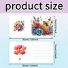 6Pcs Ladybug Bee Diamond Painting Greeting Card for Holiday Party Favors