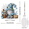 Diamond Painting Acrylic Single Sided January Snowflakes Gnome Gnome Ornaments Tabletop Home Office Decor