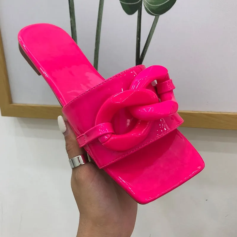 Fashion Summer Ladies Slippers Shoes Flats With Slides Female Outside Flip Flops Casual Shoes Woman Slippers New Shoes For Lady