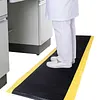 [US Local Warehouse] Anti Fatigue Mat 144x36inch Standing Work Mats Thick 3/4in Black with Yellow Border for Industrial and Commercial Workplaces