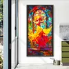 （Big Size)Dancing Girl Glass Painting-Paint by Numbers Acrylic Painting 40*80CM