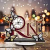 Diamond Painting Acrylic Butterfly Letter Clock Ornament