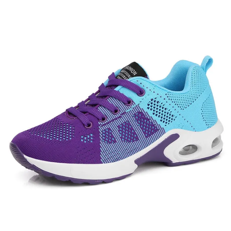 Ladies White Sneakers Female Running Shoes Breathable Casual Shoes Woman Sports Shoes Platform Sneakers Height Increase Shoes