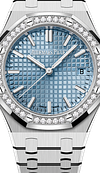 Silver 904L Steel Light Blue Dial - Automatic - 34mm