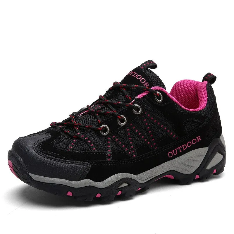 Unisex Outdoor Sneakers Wear-resistant Hiking Shoes For Men Women Non-Slip Tactical Climbing Shoes Breathable Trekking Sneakers