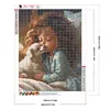>SALE<5D DIY Full Round Drill Diamond Painting Sweet Girl Home Decor Craft 40x50cm