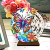 DIY Special Shape Flowers Butterfly Diamond Painting Spinning Calendar Kit