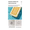 Inflatable Pool Float with Clear Window Summer Swimming Equipment (Yellow)