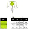 4Pcs 4 Hook Group Feeder Sinker Float Anti Winding Adjustable for Fishing Lovers