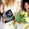 (US Local)6Pcs Moon Butterfly Diamond Painting Greeting Card Diamond Handmade Card