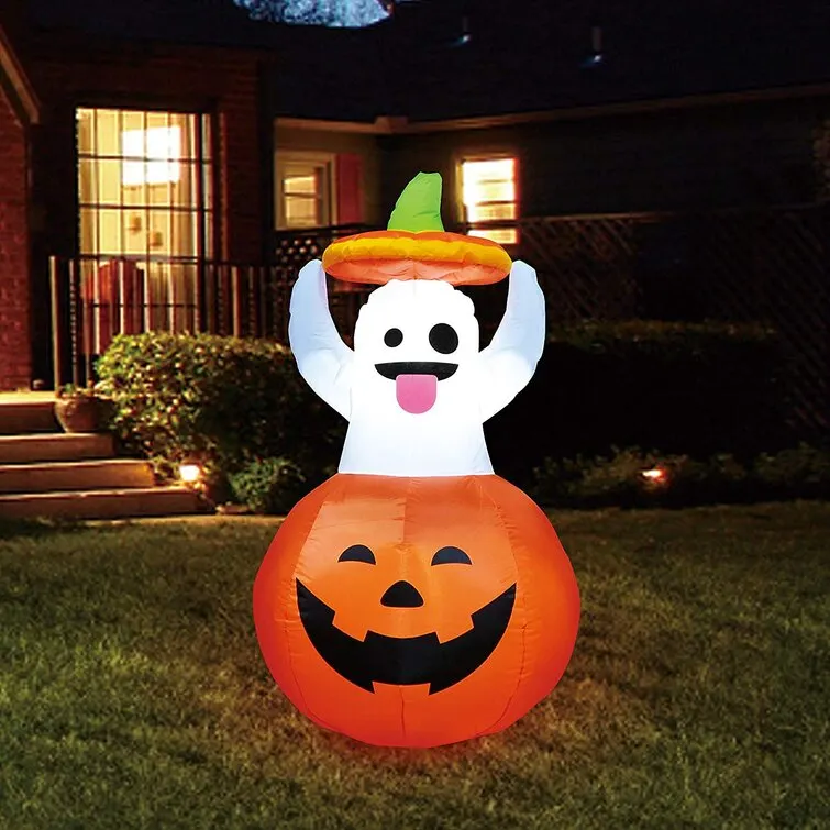 Halloween Ghost in Pumpkin Inflatable