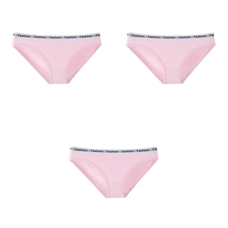3 Pcs Women Underwear Panties Cotton Briefs Female Underwear Soft Girls Panties Sport Fashion Lingerie Free Shipping BANNIROU