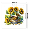 Bird Teacup-14CT Counted Cross Stitch Kit(40x40cm)