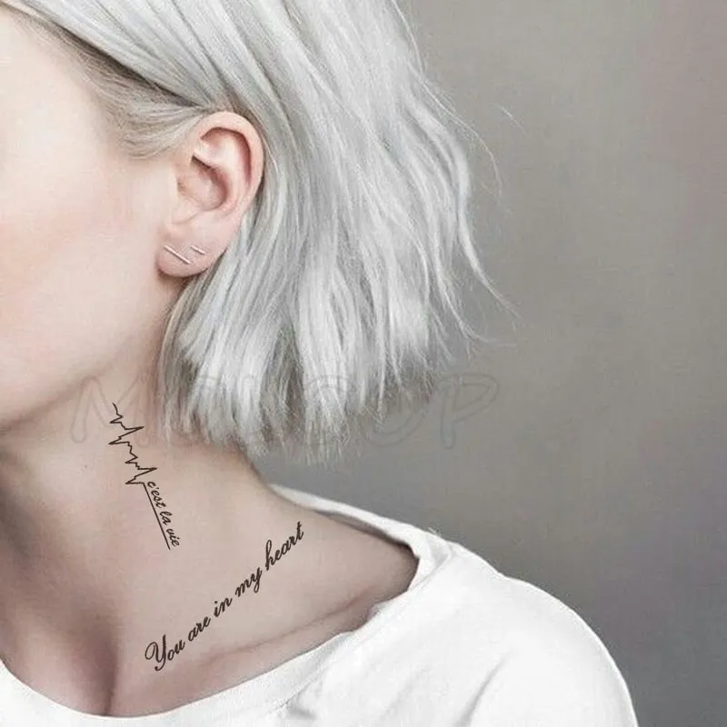 Holding Hands In Love Stickers Hand Heart Tattoo Body Art Makeup Waterproof Temporary Women and Men Fake Tatoo