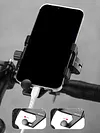 Shock-Absorbing Mobile Phone Rack One-Button Locking Handlebar Smartphone Mount