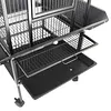 [US Local Warehouse] 60 Inch Large Bird Cage with Play Top and Rolling Stand Metal Parakeet Cage