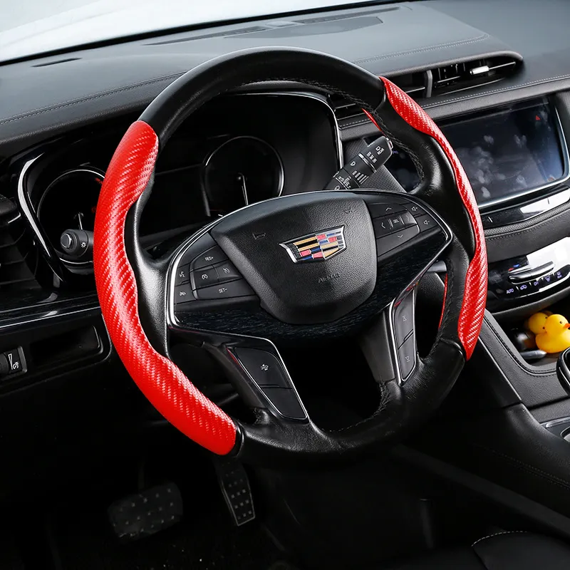 🔥HOT SALE🔥Car Carbon Fiber Steering Wheel Cover（2PCS）