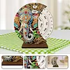 Diamond Painting Wooden Elephant Moon Perpetual Calendar