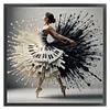Piano Girl-11CT Stamped Cross Stitch 50*50cm/19.69*19.69in