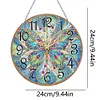 (US Local)5D DIY Crystal Diamond Painting Handmade Butterfly Clock Kit