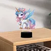 (US Local)Unicorn Diamond Painting Night Light Diamond Art Lamp Home Decoration (A)