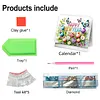 2027 Diamond Painting Monthly Calendar Kit Diamond Art Calendar for DIY Crafts