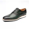 Stylish Men's Green Oxford Shoes