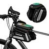 Bike Front Frame Bag Bike Storage Bag Waterproof Detachable Cycling Accessories