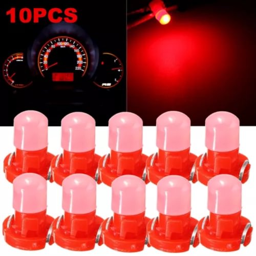Dronehint T3 Neo Wedge LED Bulbs Cluster Car Instrument Dash Climate Base Lights Parts Red (For: Acura) Parts