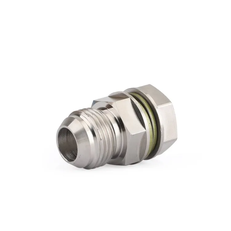 Garlaven Turbo Oil Pan Sump Return Drain Adapter Bung Fitting 10AN to M18x1.5 Silver Generic