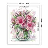 Rose And Lavender-14CT Stamped Cross Stitch 29*35cm/11.42*13.78in