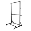 [US Local Warehouse] Mobile Freestanding Vertical Bike Rack with Locking Casters & 6 Hooks Bicycle Storage Vertical Bike Storage Stand Holds Up To 5 Bikes Height Adjustable for Garage Basement & Home